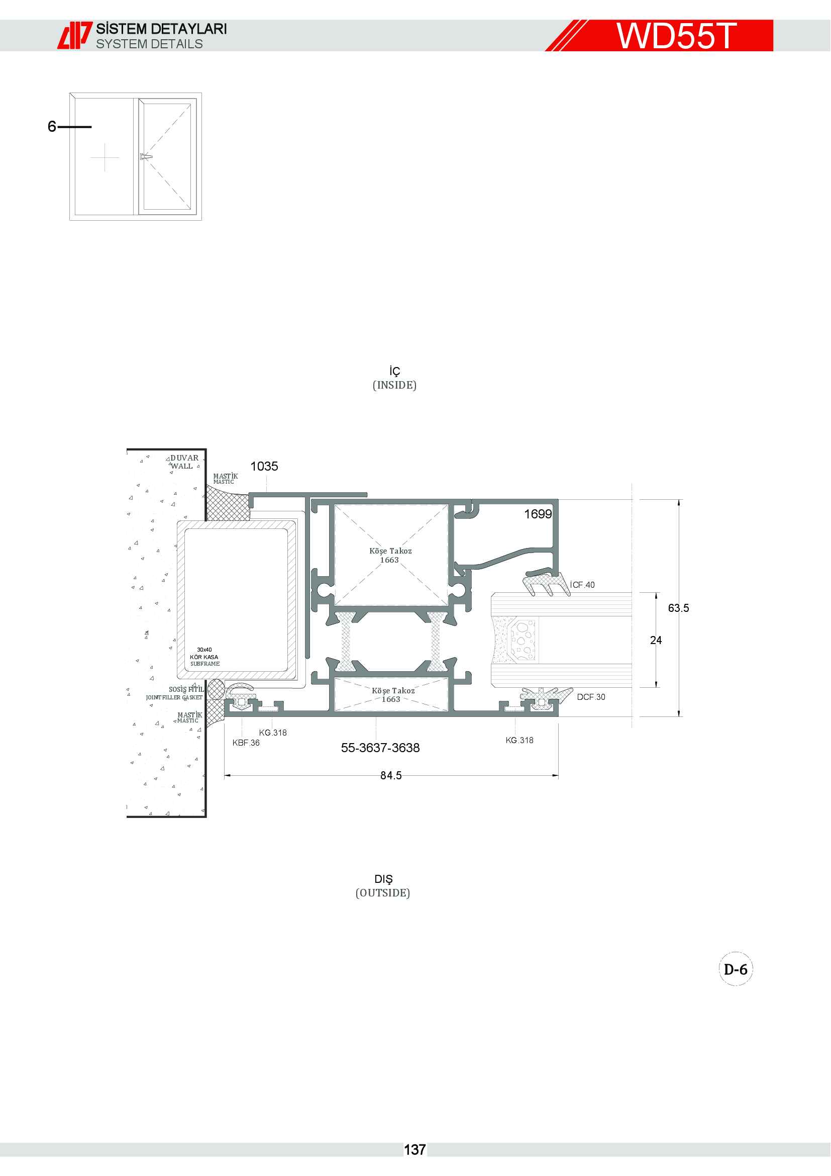 S 55 Yalıtımlı Alüminyum 69